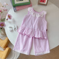 Casual Sleeveless Summer Baby Set