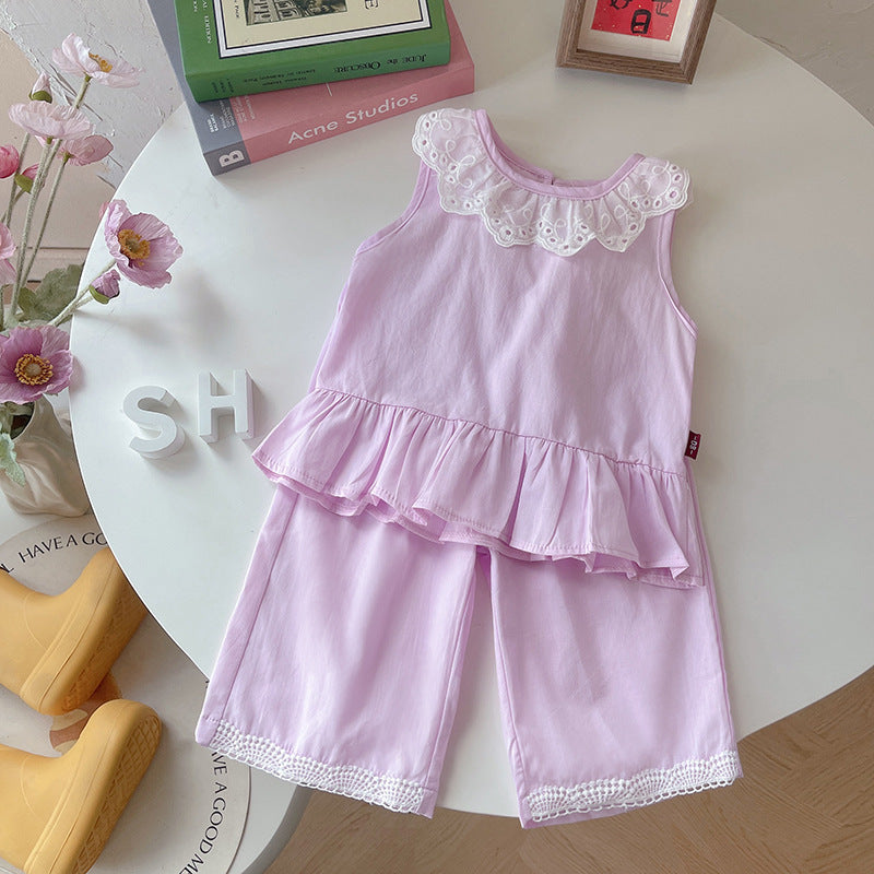 Casual Sleeveless Summer Baby Set