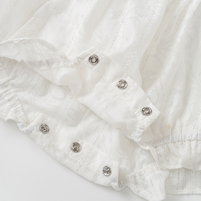 Short-Sleeve Snap Jumpsuit