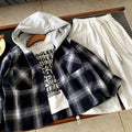 Checkered shirt clothes baby tops casual jackets