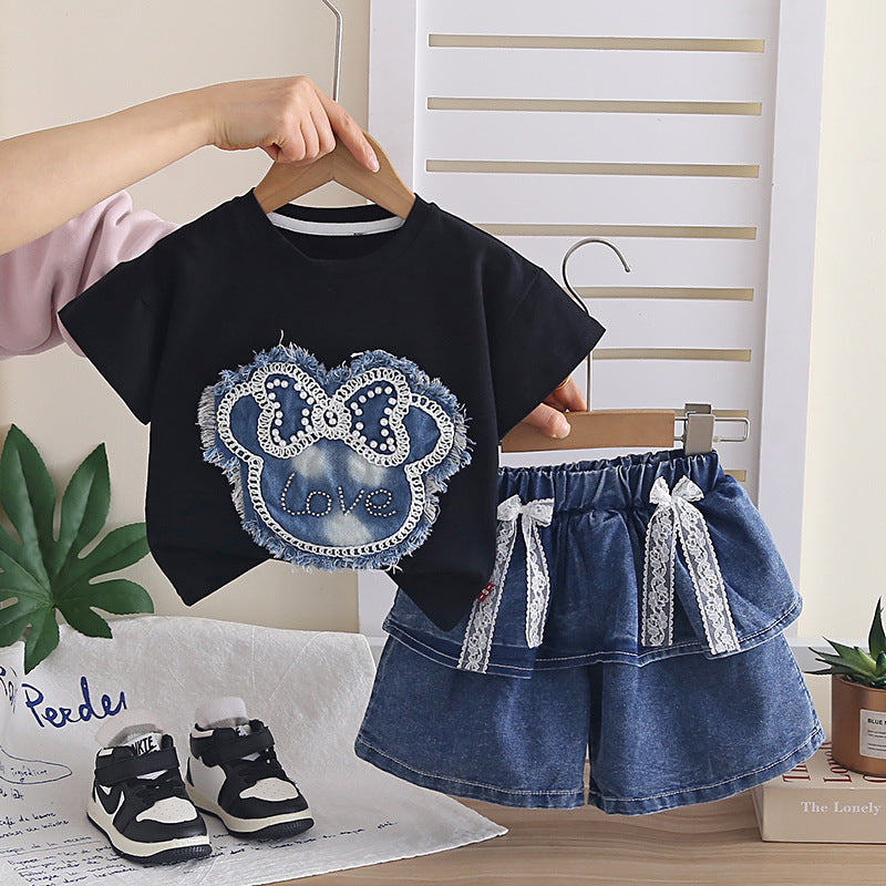 Baby clothes short sleeved two-piece set