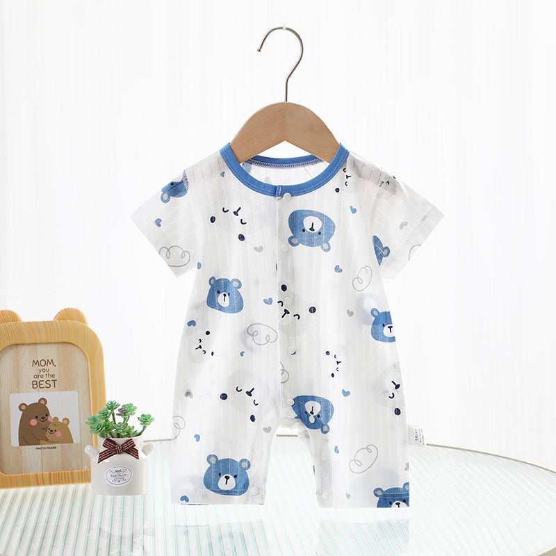 Snuggle-Ready Short-Sleeve Romper