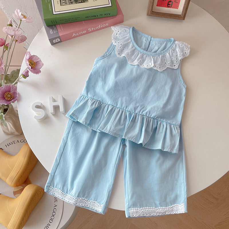 Casual Sleeveless Summer Baby Set