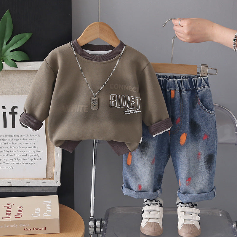 Cozy Cub Baby 2-Piece Hoodie Set – Cozy Casual Infant Outfit