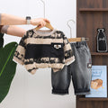 Cozy Stripe Hoodie & Pants Set