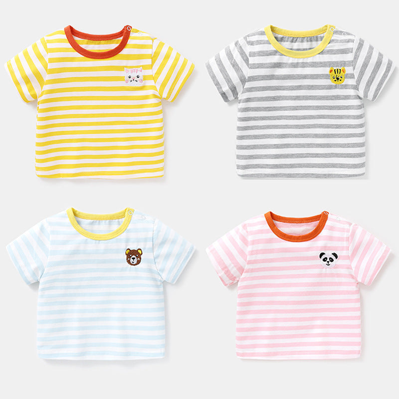 Soft Cotton Short-Sleeve Baby Tee