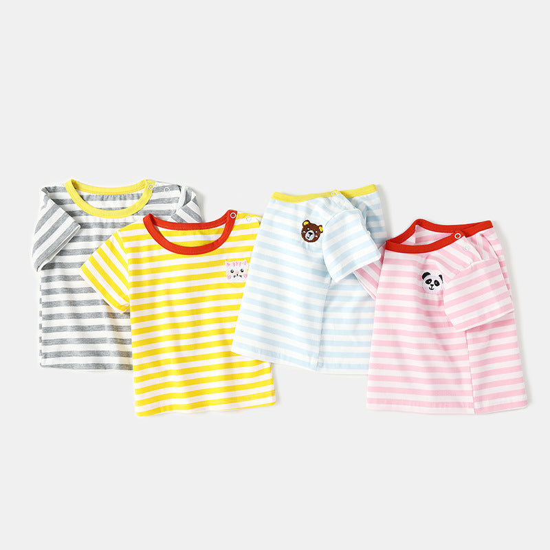Soft Cotton Short-Sleeve Baby Tee