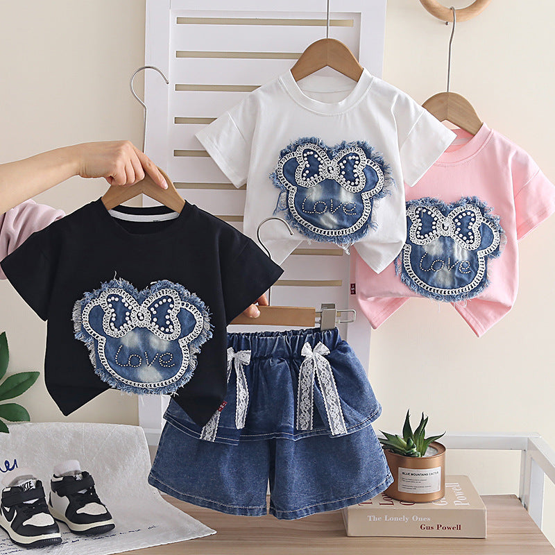 Baby clothes short sleeved two-piece set