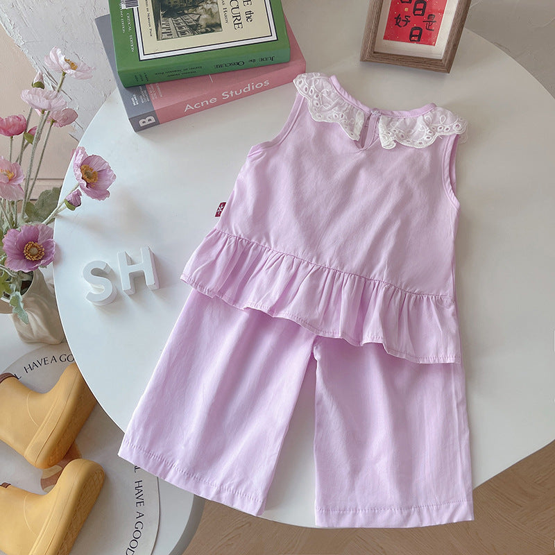 Casual Sleeveless Summer Baby Set
