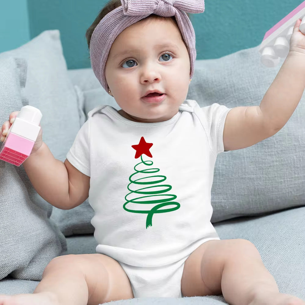 Cozy Cub baby short sleeve cotton romper in a soft color, designed for breathable everyday wear for infants aged 0 to 3 months.