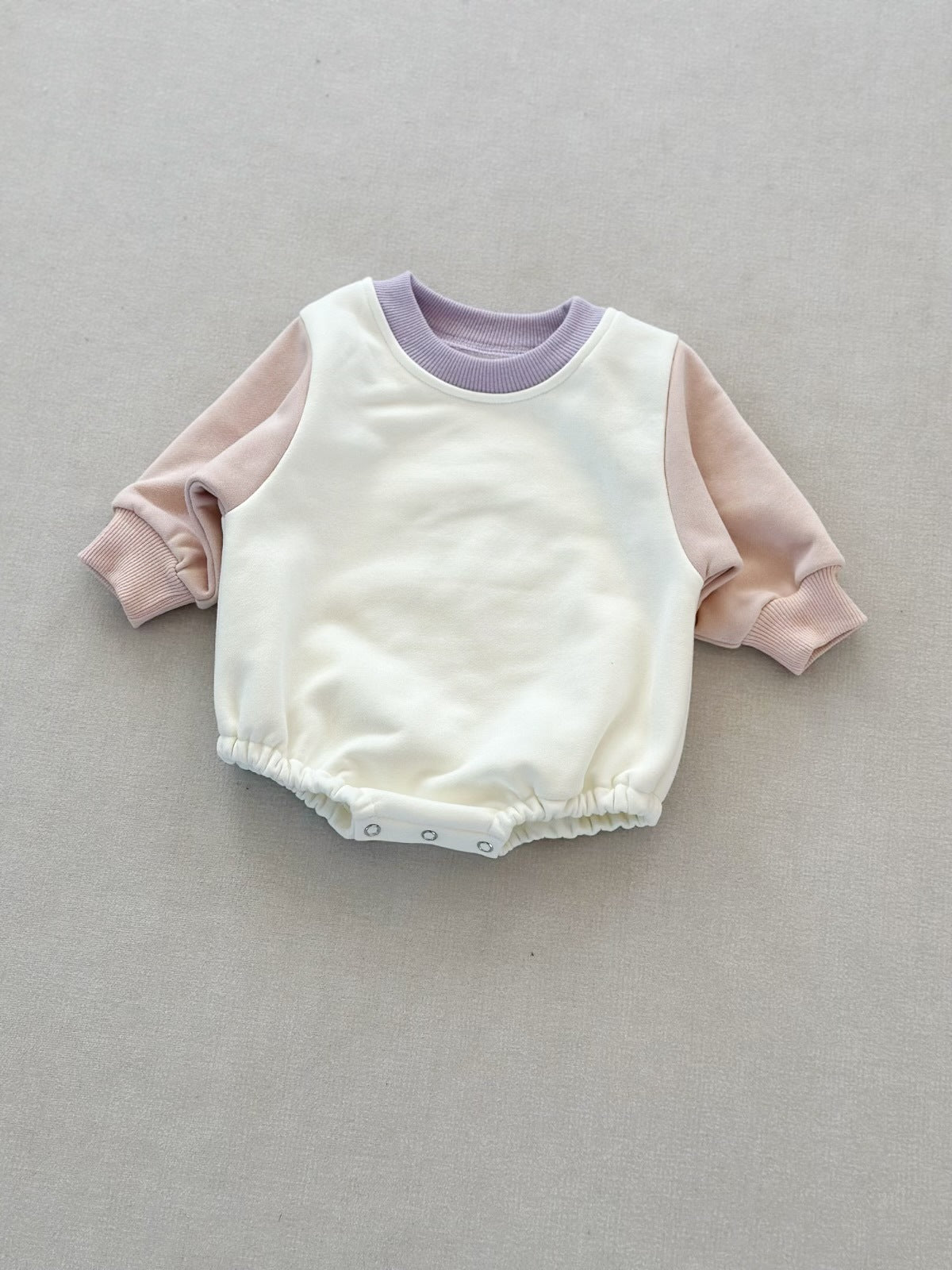 Pink Cozy Cub Baby Class A Romper with long sleeves, 59cm, made of premium soft outwear fabric, suitable for newborns.
