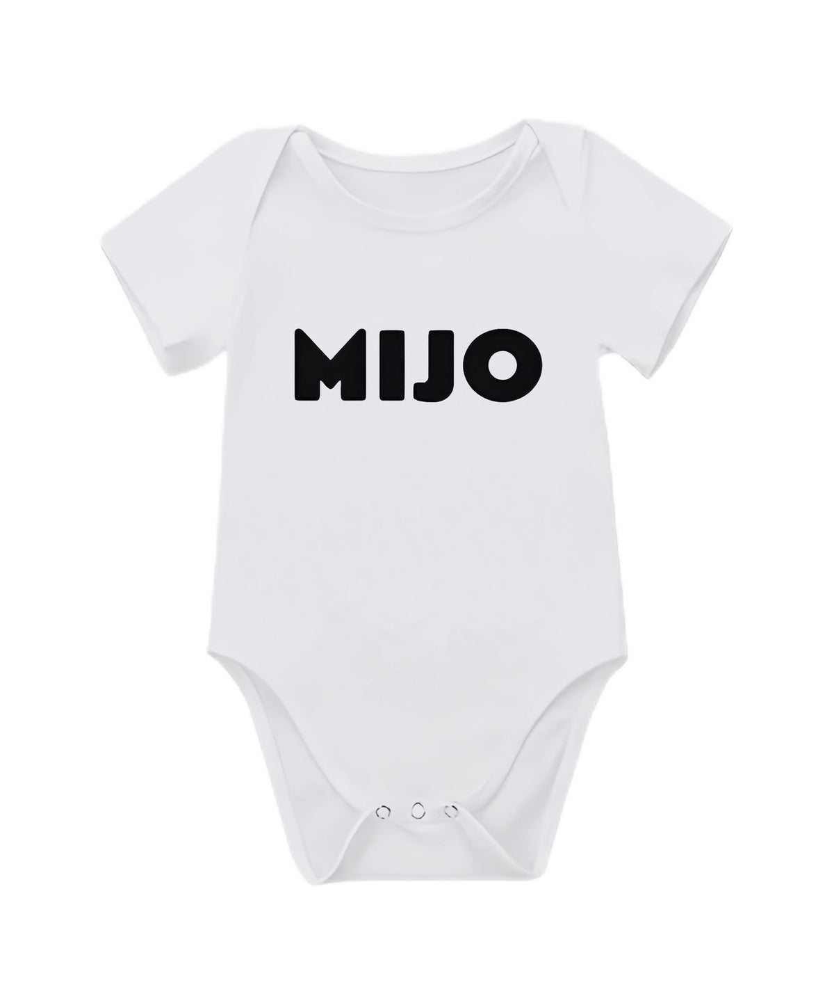 Baby girl wearing Cozy Cub summer romper, soft modal short sleeve one-piece for 0-3 months, light and comfortable for warm weather.