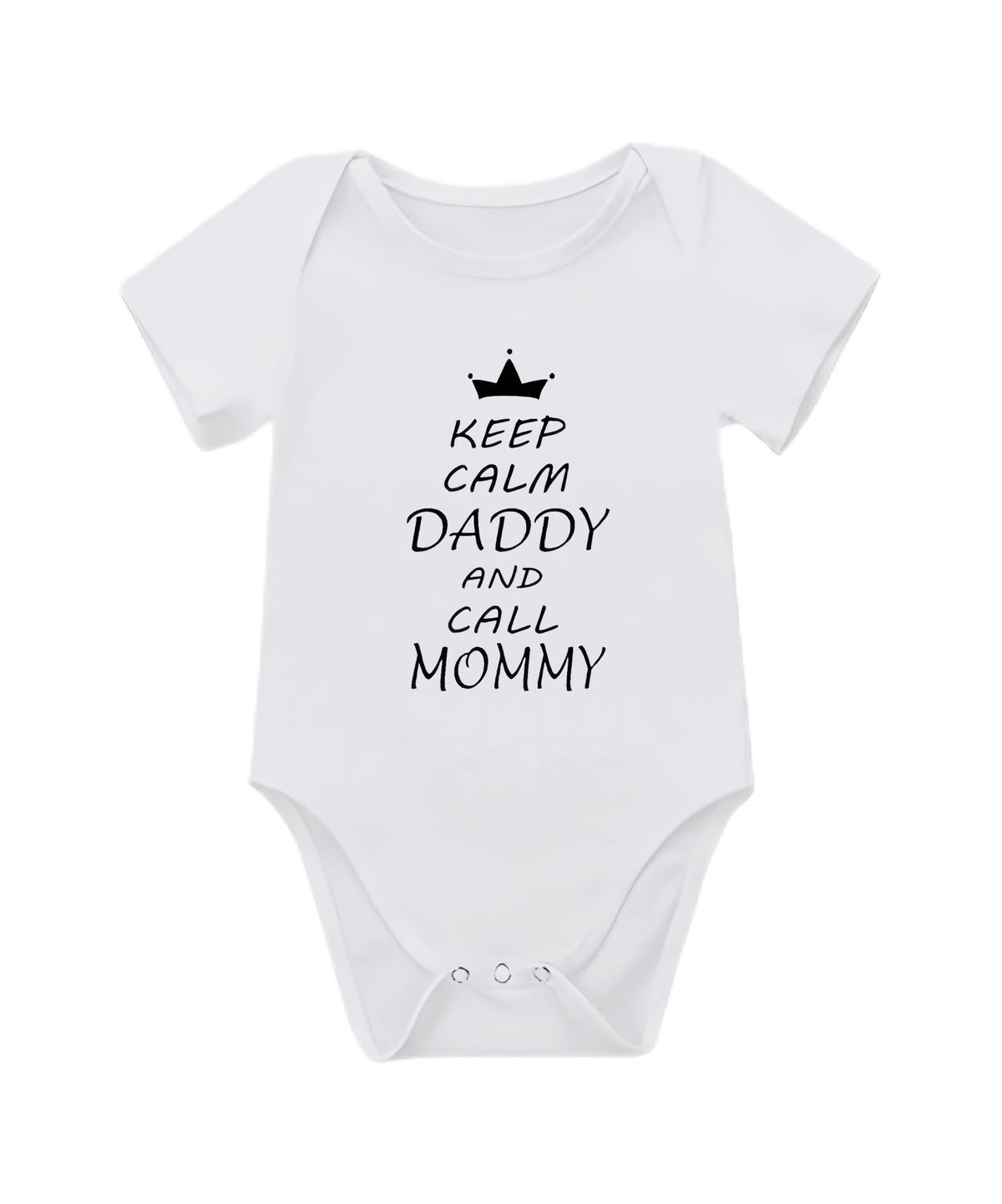 Baby girl wearing Cozy Cub soft modal summer romper with short sleeves, designed for 0 to 3 months old.