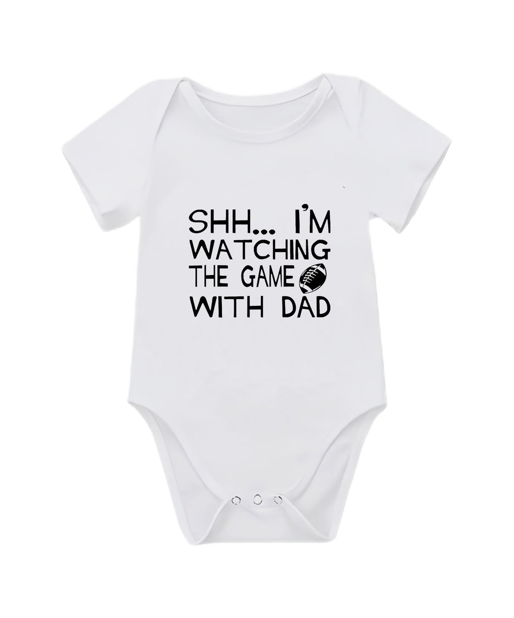 Cozy Cub newborn onesie made of soft cotton for babies 0-3 months, featuring short sleeves and a comfortable design.