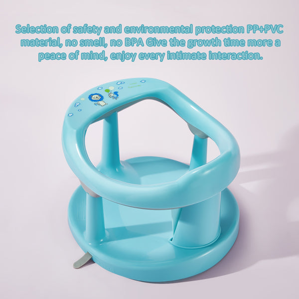 Blue Cozy Cub baby bath chair providing safe, supportive seating for infants during bath time.