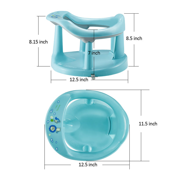 Blue Cozy Cub baby bath chair providing safe, supportive seating for infants during bath time.