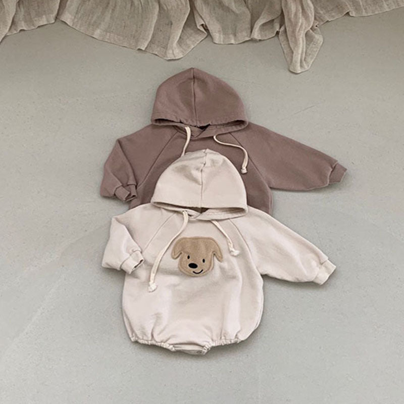 Cozy Cub baby sweater bodysuit in brown, soft knit one-piece romper with cute design for infants, 66cm size, cozy and comfortable apparel.