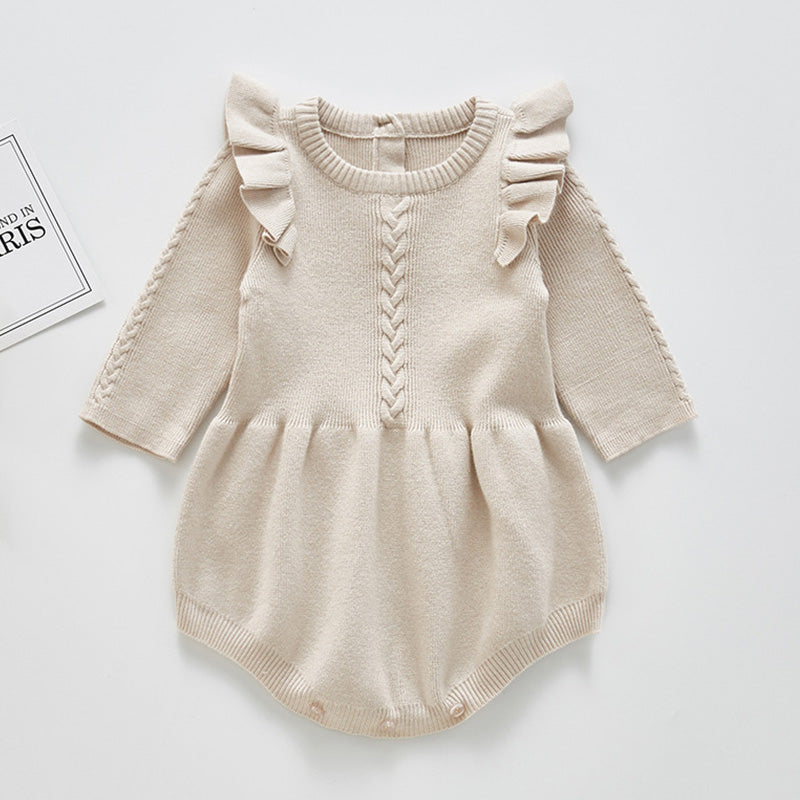 Pink Cozy Cub baby cotton romper, soft and breathable one-piece apparel for everyday comfort, suitable for 80cm infants.