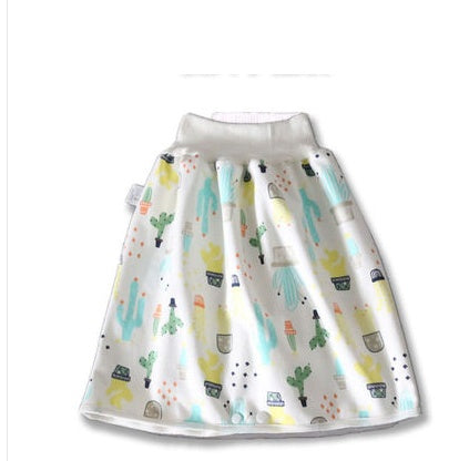 Cozy Cub baby diaper skirt for girls, cute layered cover with animal print, soft and comfortable baby clothing accessory.