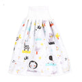 Cute layered baby diaper skirt for girls by Cozy Cub, featuring animal-party print and soft, comfortable fabric for baby girls.