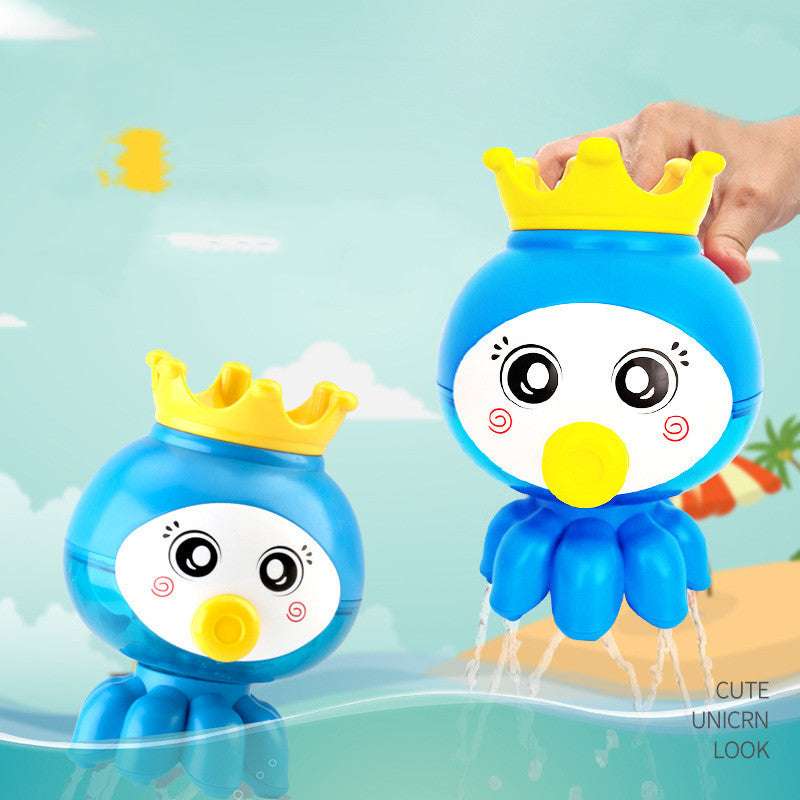 Cozy Cub Baby Octopus Bath Toy for infants, soft plush water shower toy with colorful tentacles for bath time fun.