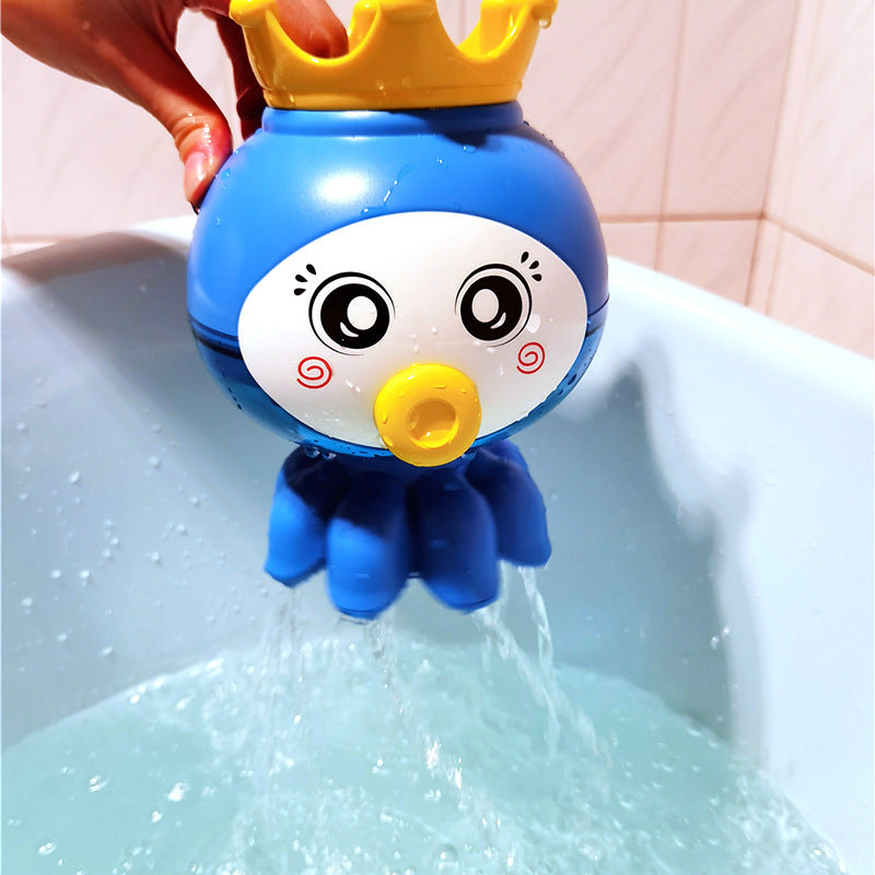 Cozy Cub baby octopus bath toy for infants, soft water shower toy designed for safe, fun bath time play.