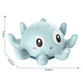Cozy Cub Baby Bath Spray Toy with flashing water spray, blue shower toy for toddler bath time fun.