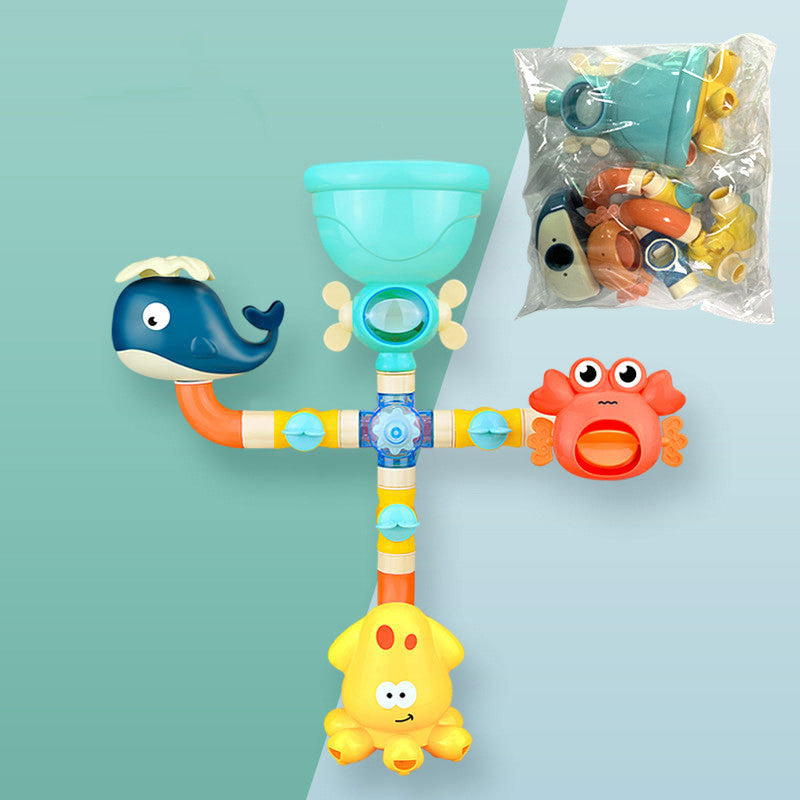 Cozy Cub baby bath toy set featuring an octopus and crab water spray toys for fun bath time play.