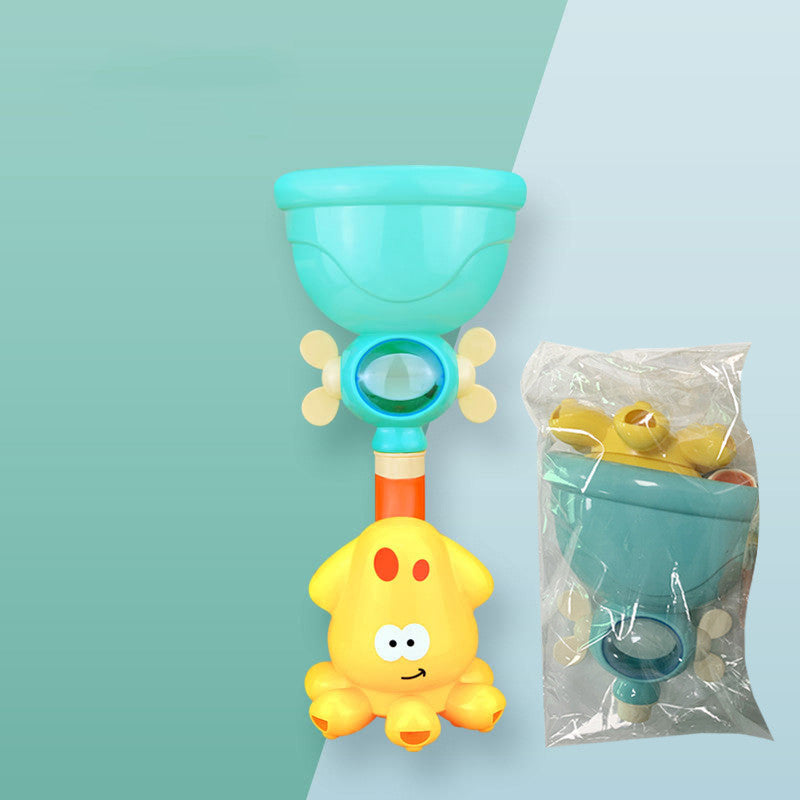 Cozy Cub baby bath toy set featuring plush octopus and crab water spray toys for kids' bath time fun.