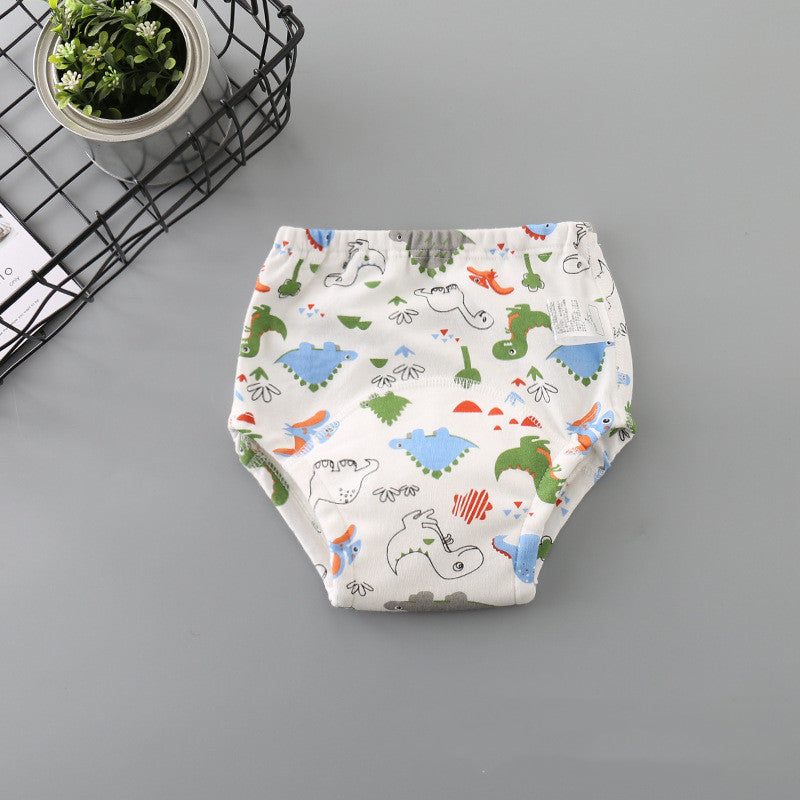 Cozy Cub newborn washable cotton cloth diaper with dinosaur print, soft reusable reusable cloth nappy for infants.