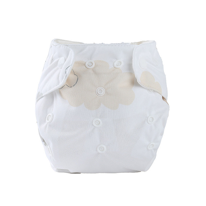 Cozy Cub cartoon baby cloth diaper featuring a cute fox design, reusable and soft for comfortable, eco-friendly baby care.