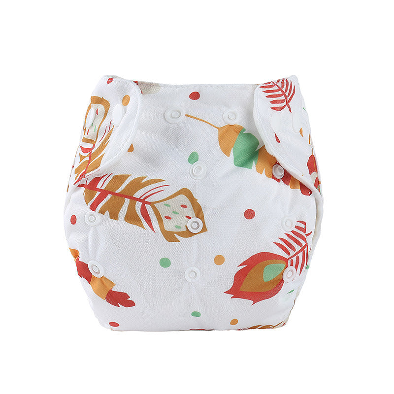Cozy Cub cartoon baby cloth diaper featuring a cute fox design, reusable nappy perfect for eco-friendly diapering.