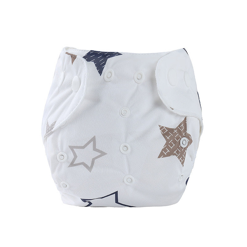 Cozy Cub cartoon baby cloth diaper featuring a cute fox design, reusable nappy made from soft, eco-friendly fabric for infants.