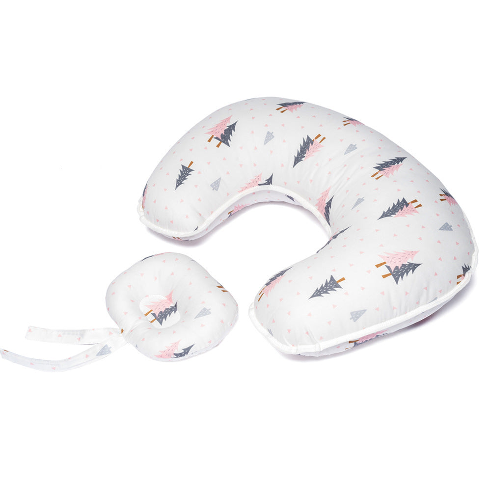Blue Cozy Cub U-shape nursing pillow designed for breastfeeding support, featuring a soft, supportive feeding pillow for mothers.