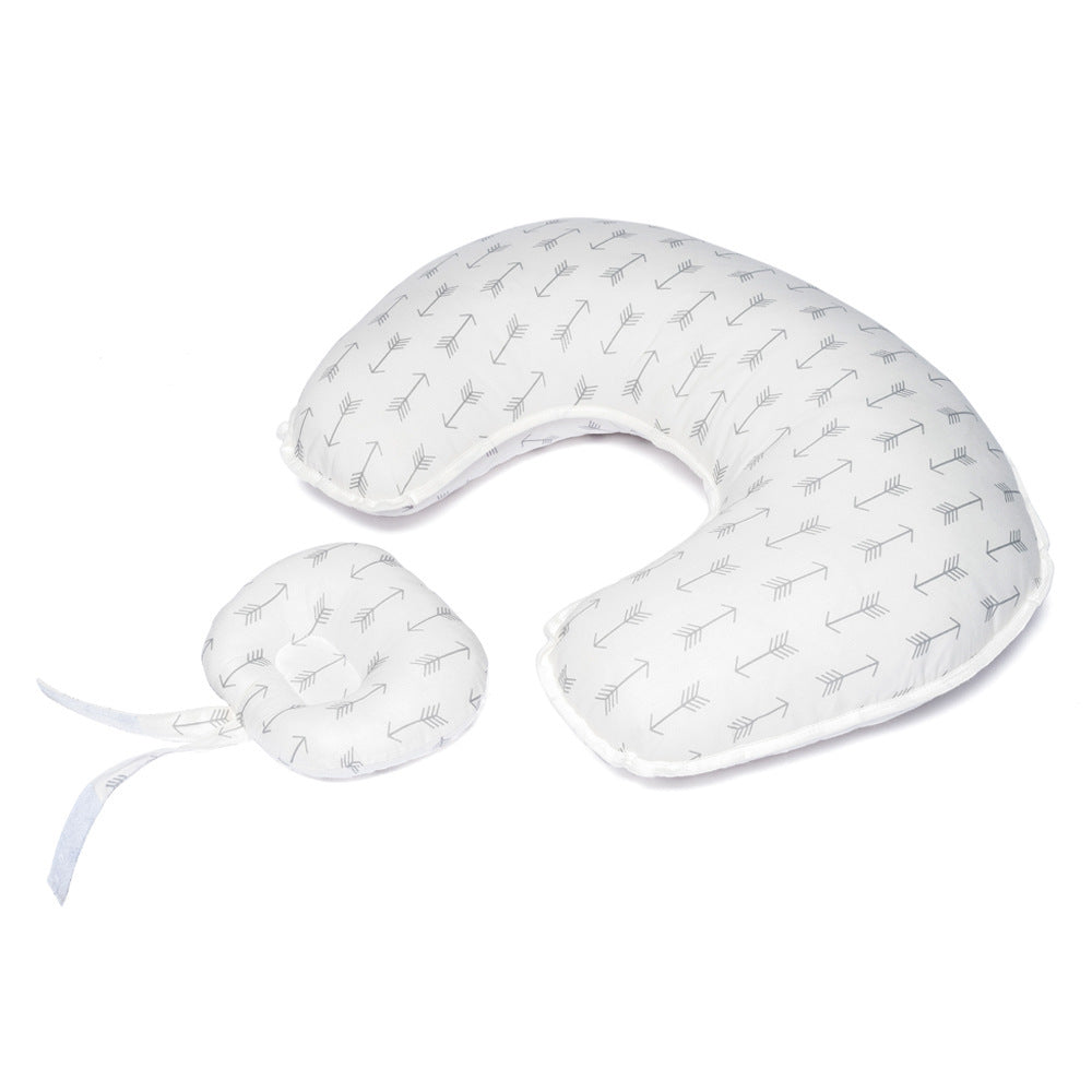 Blue Cozy Cub U-shape nursing pillow for breastfeeding support, designed for comfortable feeding for mothers.