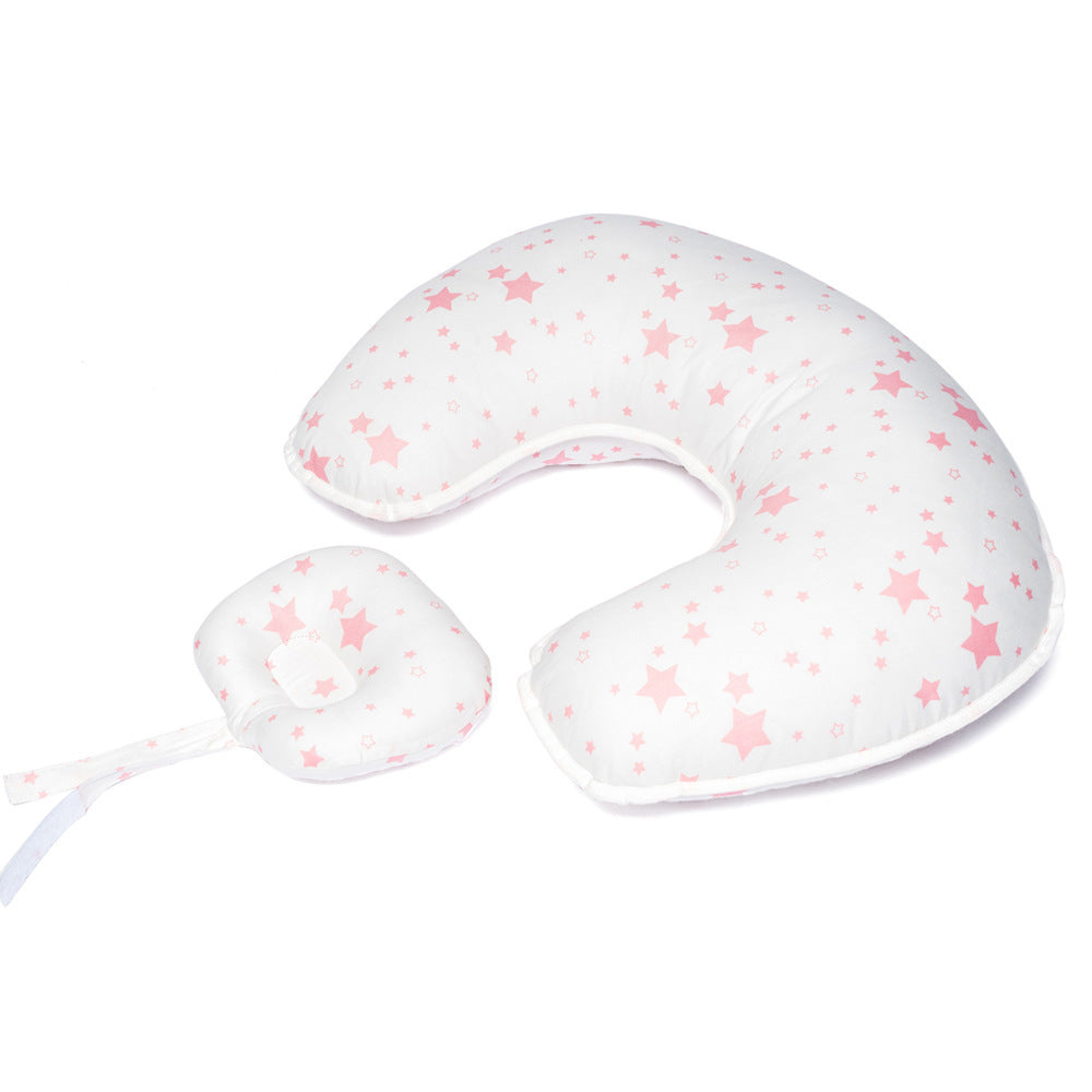 Blue Cozy Cub U-shape nursing pillow for breastfeeding support, designed for comfortable feeding for mothers.