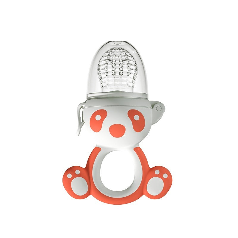 Cozy Cub baby fruit feeder teether with silicone mesh and molar rod, designed for safe, soothing feeding and teething comfort.