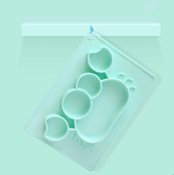 Pink Cozy Cub cartoon suction bowl for infants, silicone feeding dish with colorful cartoon design and secure suction base.