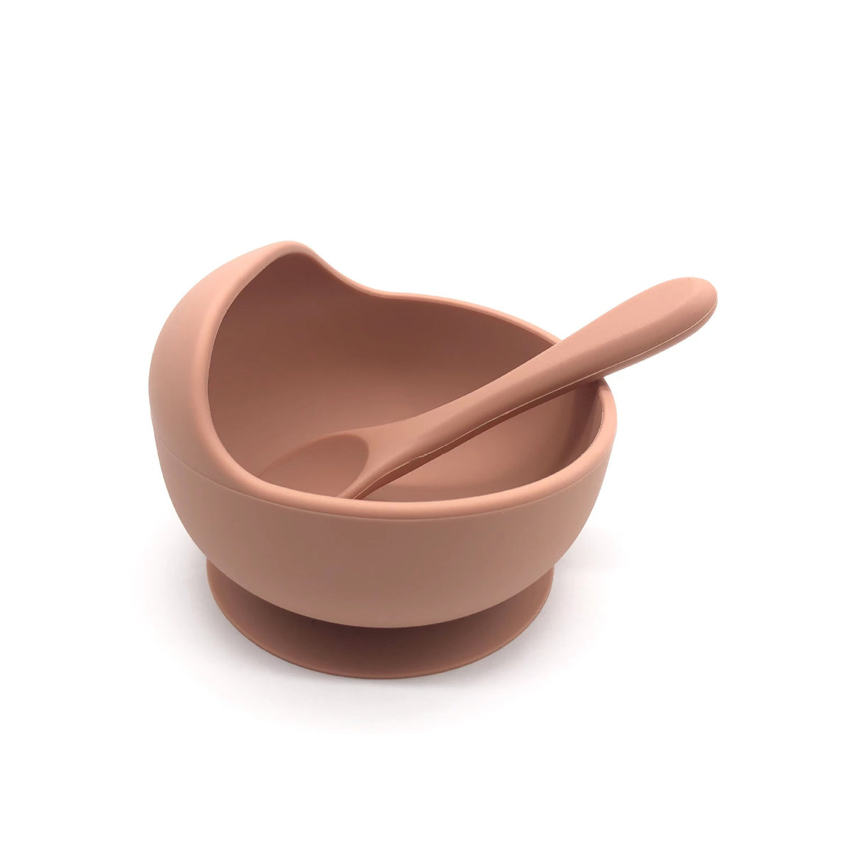 Cozy Cub Baby Silicone Feeding Bowl with purple non-slip suction cup for easy feeding and mess-free mealtime.