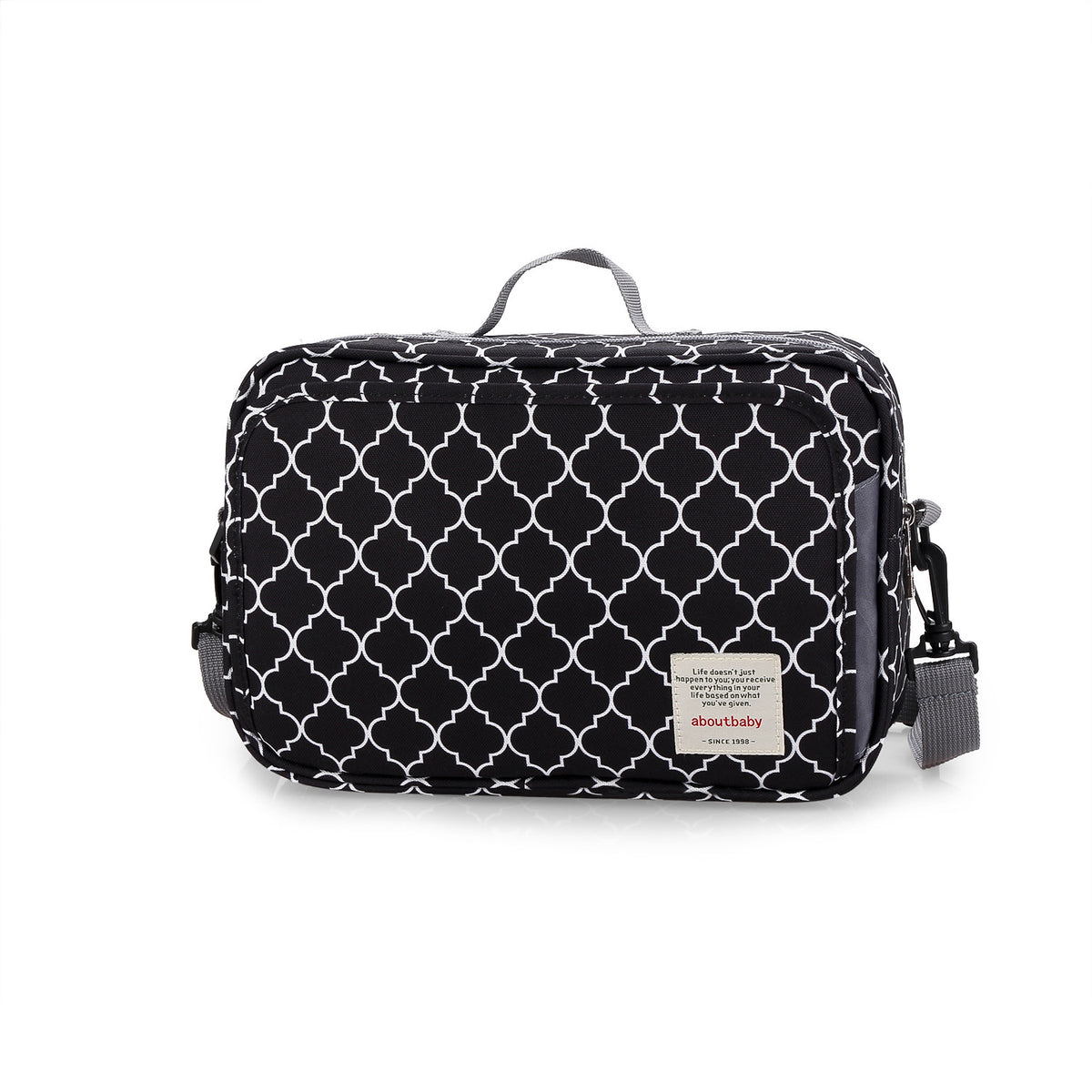 Cozy Cub portable diaper storage mommy bag with nursery organizer for baby outings, featuring multiple compartments and a compact design.