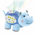 Cozy Cub Baby Hippo Sleep Soother in blue, plush infant sleep toy with sound features, designed to soothe and comfort babies.