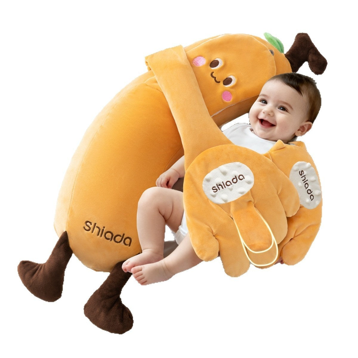 Cozy Cub Baby Soothing Palm Pillow, an anti-startle sleep aid doll designed to comfort infants during sleep.