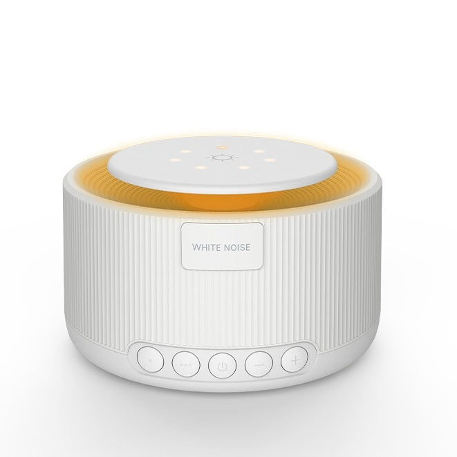 Cozy Cub Smart Baby White Noise Sleep Device emitting soothing sounds, designed to help infants sleep peacefully.