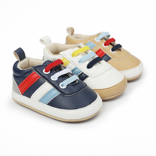 Eprolo baby boy toddler shoes in apricot, 11cm, spring and autumn anti-fall indoor shoes for little boys, soft and comfortable footwear.