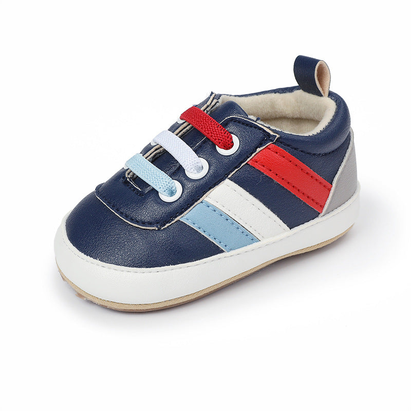 Eprolo baby boy toddler shoes in apricot, 11cm, spring and autumn indoor anti-fall shoes, soft sole and comfortable fit