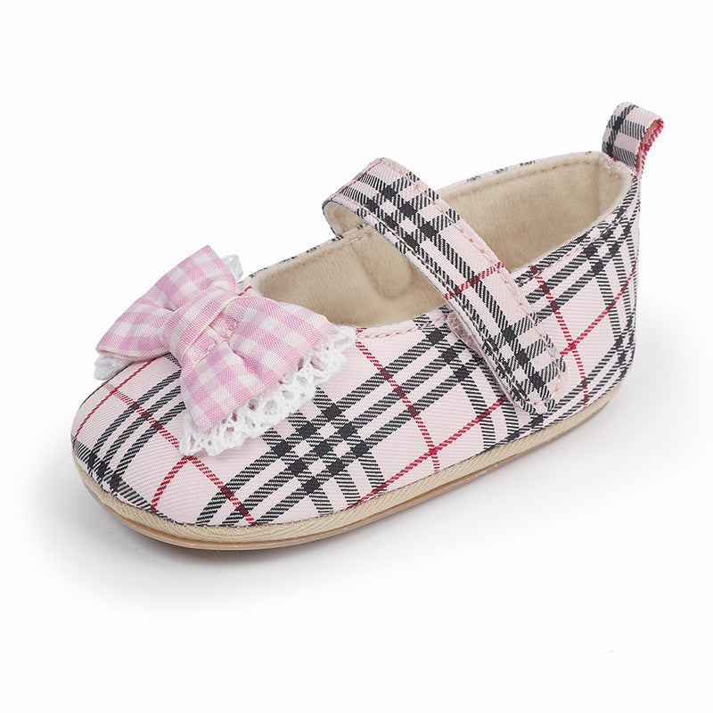 Eprolo apricot newborn to toddler soft step shoes with flexible soles and cute design, suitable for early walking development.
