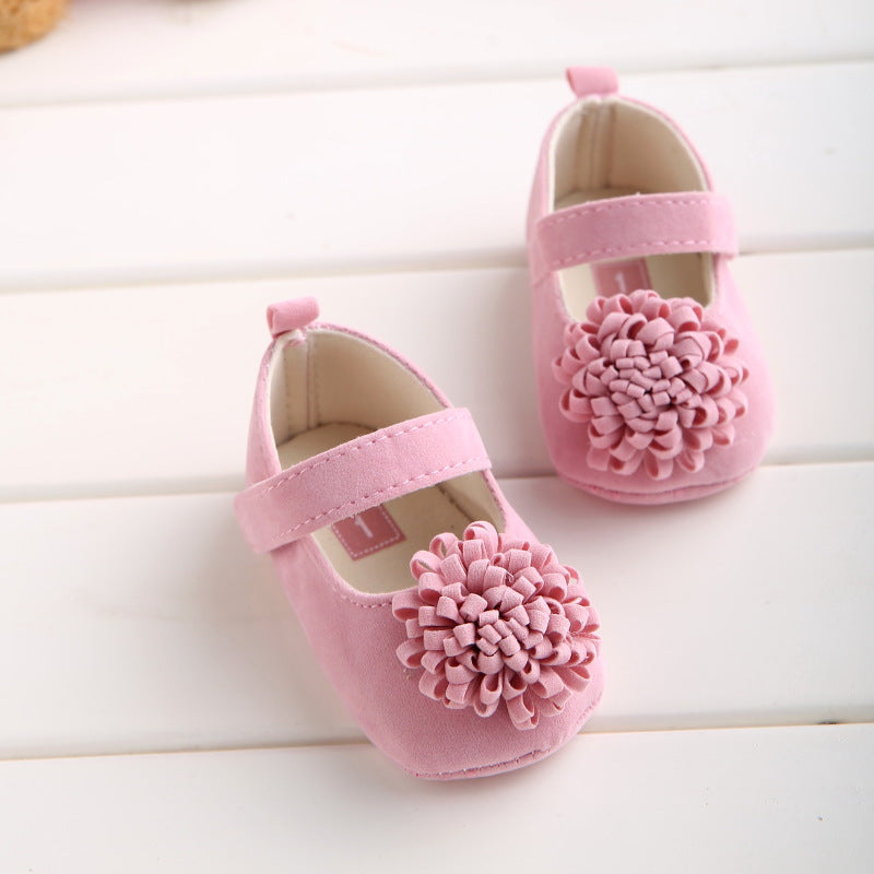 Red baby shoes from eprolo's Princess Series with soft bottoms, suitable for 11cm baby feet.