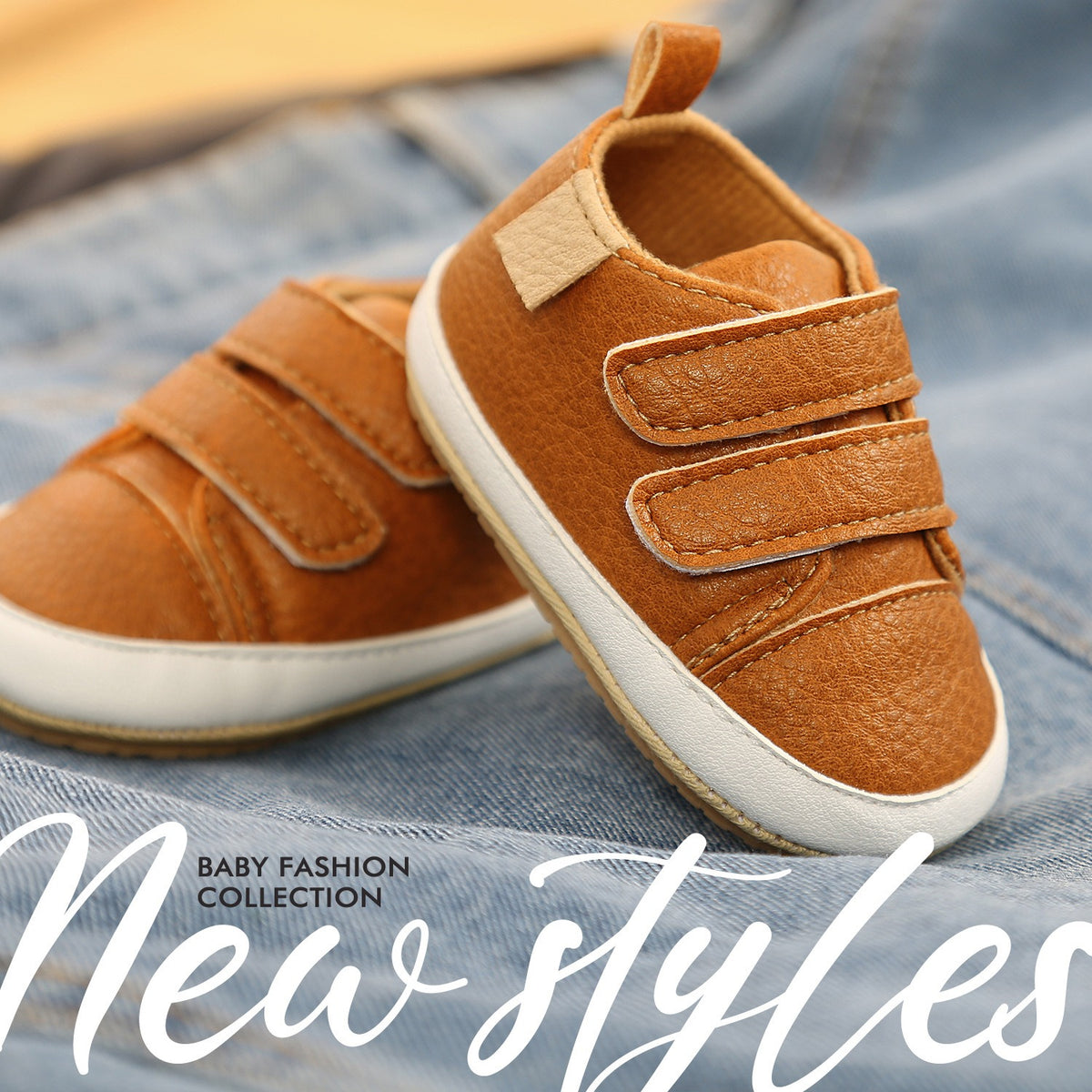 White eprolo all-season toddler soft-sole shoes with 11cm length, designed for comfort and easy movement.