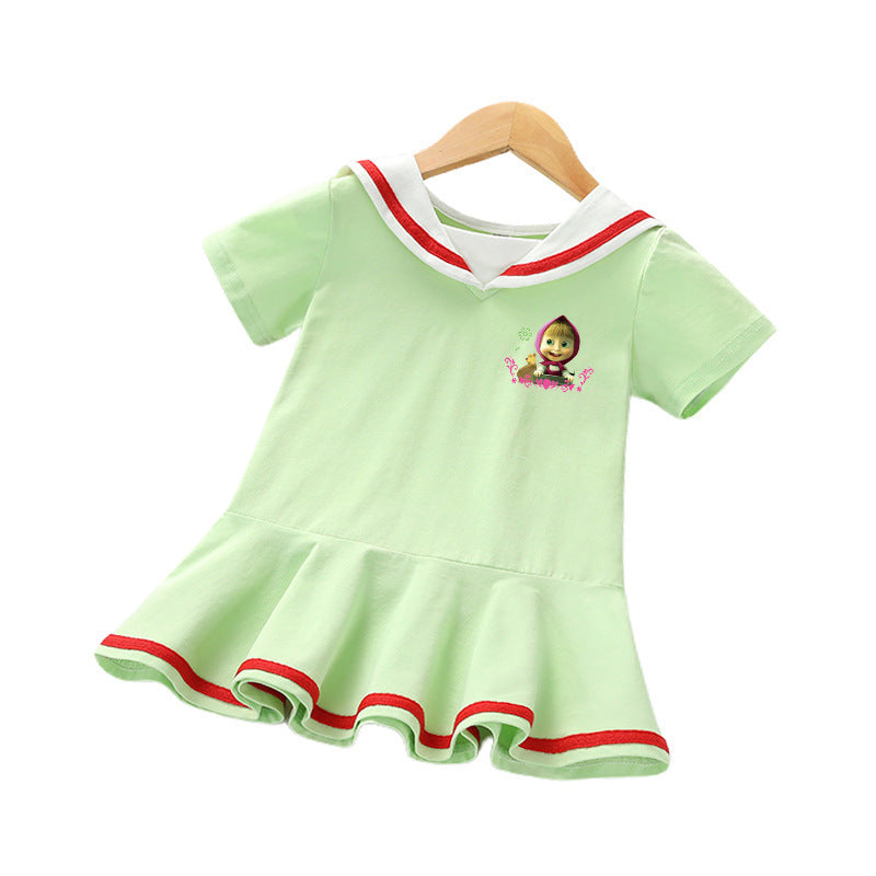 White Cozy Cub baby girl dress by eprolo, soft and comfortable infant dress for everyday wear, suitable for 90cm baby girls
