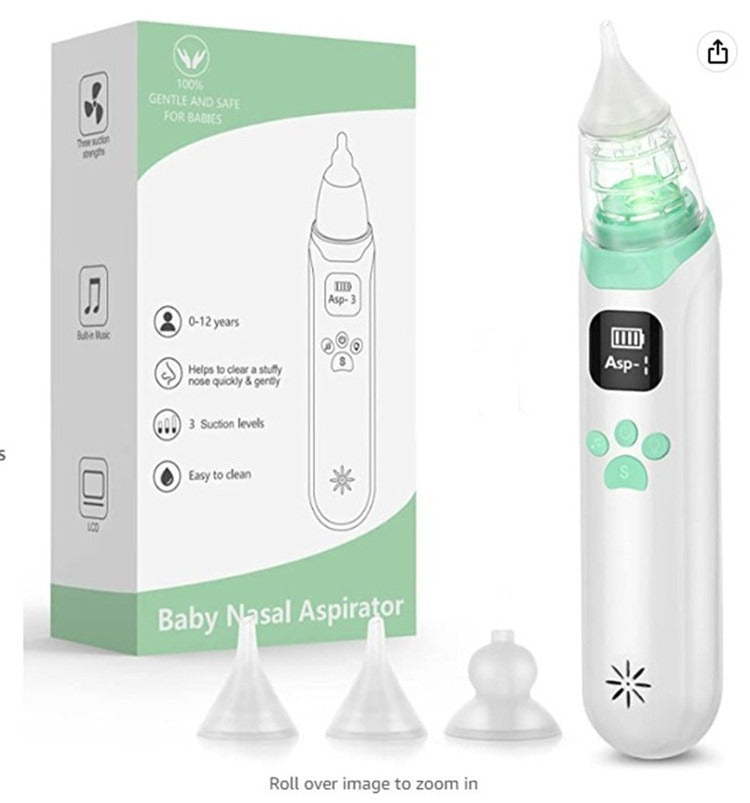 eprolo Cozy Cub electric baby nasal aspirator, gentle infant nose cleaner with soft tip for safe and effective nasal suction.